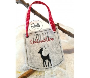 Stickserie ITH - Wimpel Basic blanko Set mit Ösen